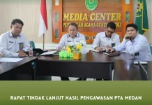 PA Gunungsitoli Gelar Rapat Tindak Lanjut Hasil Pengawasan PTA Medan