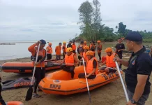 Latihan Bersama TRC BPBD Kota Gunungsitoli dan Basarnas Nias