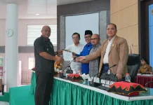 Pemkab Nias Utara Hadiri Rapat Paripurna DPRD