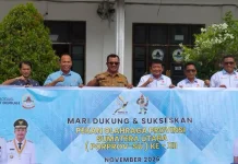 Audiensi Ketum KONI Sumut dengan Wali Kota Gunungsitoli