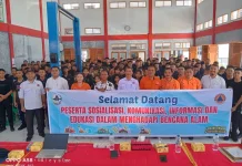 Sosialisasi KIE Menghadapi Bencana di SMK Swasta Pemda Nias