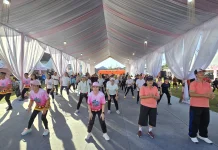 Qristap Fun Bike dan Senam Bestie Qris di Jelajah Rupiah Kepulauan Nias
