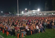 Umat Nasrani Ikuti Kebaktian Pembaharuan Iman di Alun Alun Gunungsitoli