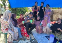 Bhabinkamtibmas Polres Nias Sambangi Warga Binaan Korban Kebakaran