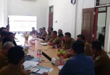 Wabup Yusman Zega Pimpin Rapat Tindak Lanjut Pedoman MCSP 2026 dari KPK