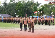 Pembukaan Perkemahan di Kabupaten Nias jelang HUT Pramuka Ke-65