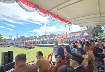 Persiapan Upacara Detik-detik Proklamasi di Kota Gunungsitoli