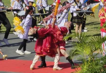 Drumband SD Negeri 070974 Gunungsitoli Rayakan Kemerdekaan Republik Indonesia