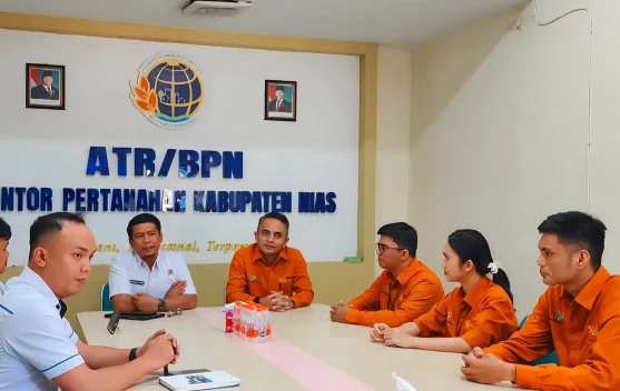 BPS Kota Gunungsitoli Sambangi Kantor Pertanahan Sosialisasikan Sensus Ekonomi