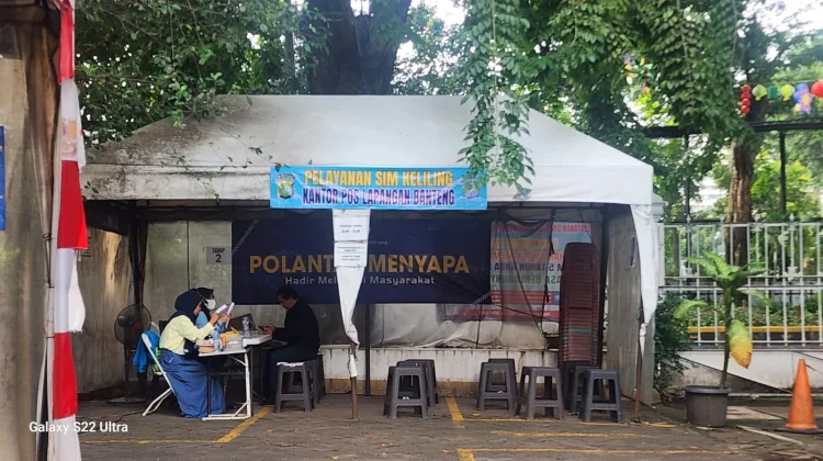 Layanan SIM Keliling Lapangan Banteng Kembali Beroperasi Pasca Libur Lebaran