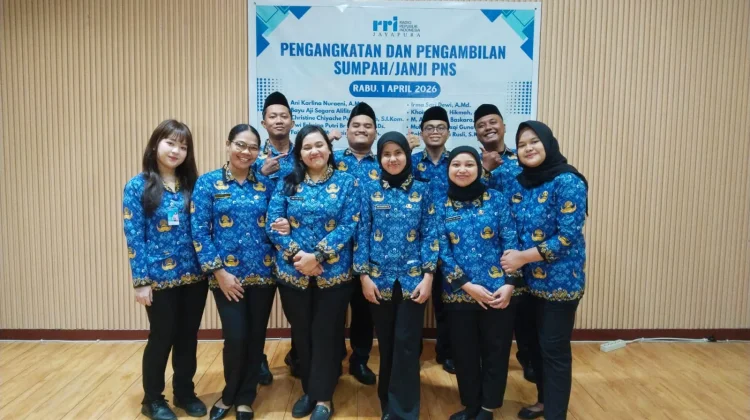 Pelantikan PNS LPP RRI Jayapura, Perkuat Layanan Penyiaran Publik