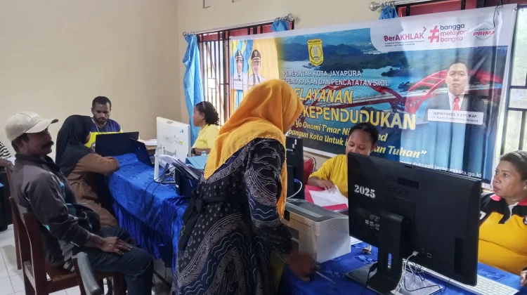 Pelayanan Disdukcapil Kota Jayapura untuk Masyarakat Skouw Mabo