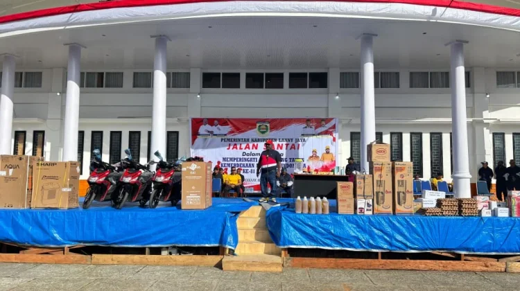Sebanyak 700 Peserta Ramaikan Jalan Santai HUT RI Lanny Jaya