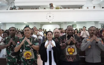 Pesan Damai Pangdam Cenderawasih dari GKI Betlehem Wamena