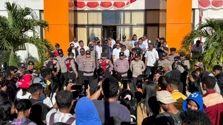Unjuk Rasa di IAKN Kupang dapat Pengawalan Polisi