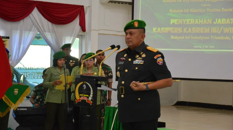 Sertijab Kasrem dan Kasipers Korem 161/WS
