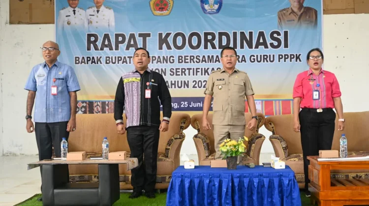 Bupati Pimpin Rakor Guru PPPK Non-Sertifikasi se-Kabupaten Kupang
