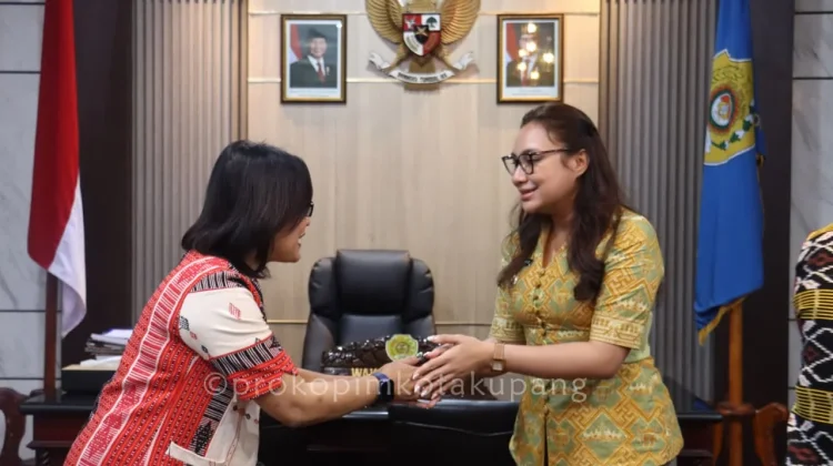 Pimpinan PT Larissa Karunia Sejahtera  Audiens Pemkot Kupang