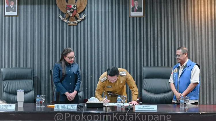 Pemkot kupang Melakukan Penandatanganan MoU  Rotary Club Rastamores