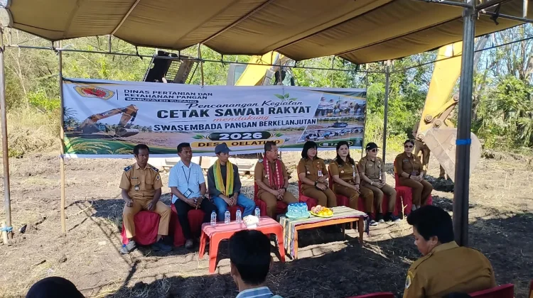Cetak Sawah Baru, Bupati Kupang Dorong Lahan Jadi Produktif