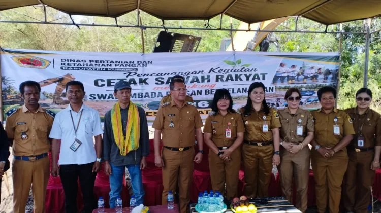 Cetak Sawah Baru, Bupati Kupang Dorong Lahan Jadi Produktif