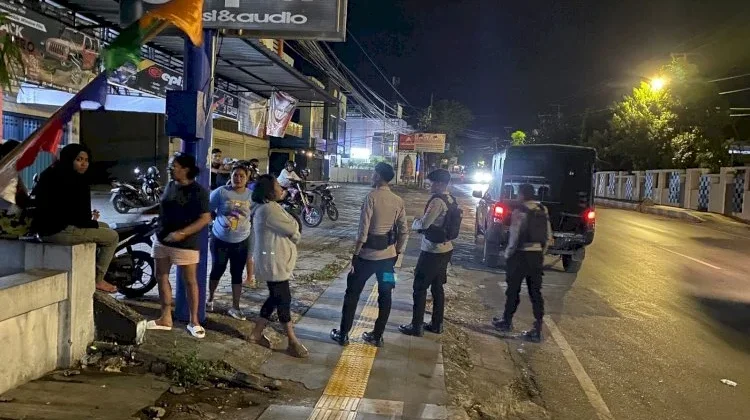 Polresta Kupang Kota Gelar Patroli Lampu Biru