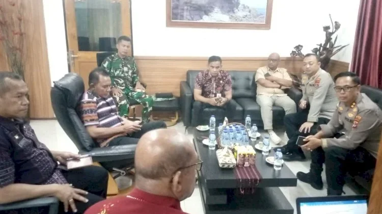 Kapolres Flotim Koordinasi Raja Larantuka Penyelesaian Konflik Antar Warga