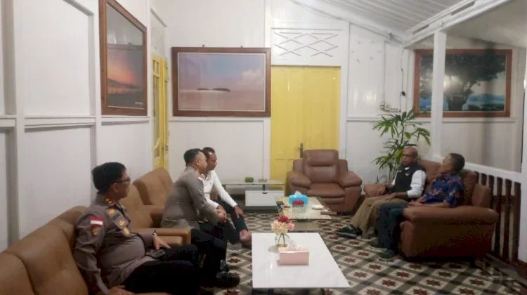 Kapolres Flotim Koordinasi Raja Larantuka Penyelesaian Konflik Antar Warga