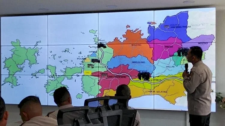 Polres Manggarai Barat Gelar Tactical Wall Game Menjelang Pilkades Serentak 2026