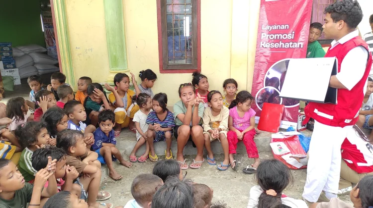 PMI Kabupaten Manggarai Edukasi Warga melalui Layanan Promkes di Gapong