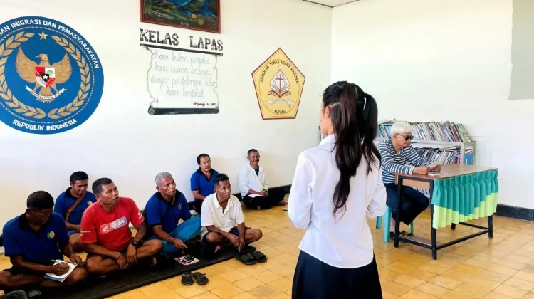 Warga Binaan Lapas Kupang Diberi Pelatihan Bahasa Aksara