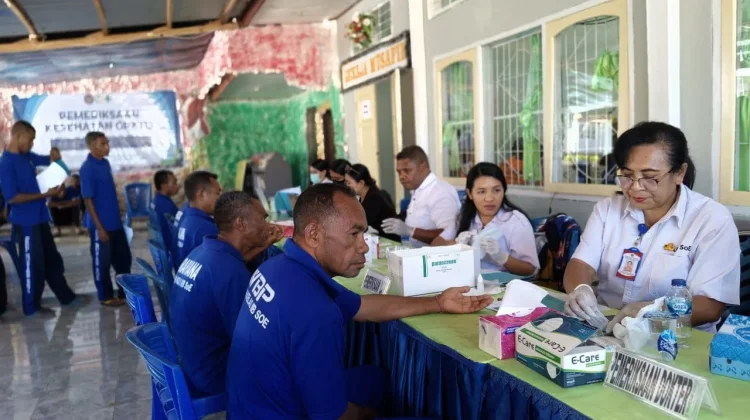 Rutan SoE Gelar CKG dan Skrining TBC, 220 Orang Diperiksa