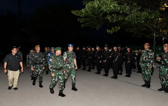 Apel Gelar Pasukan Pengamanan VVIP Kunker Wapres RI di NTT