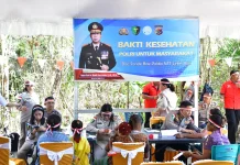 Polda NTT Gelar Bakti Sosial Kesehatan Bagi Warga Desa Benu Kab Kupang