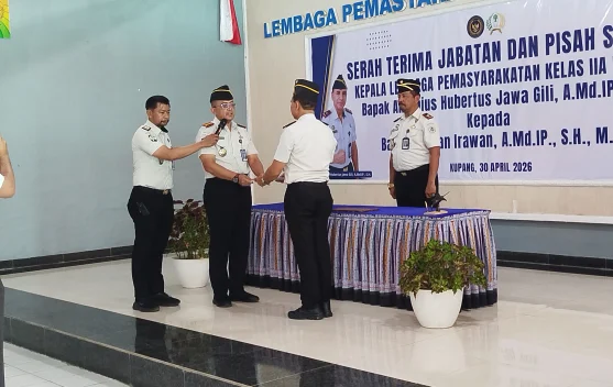 Upacara Sertijab Kalapas Kelas 2A Kupang