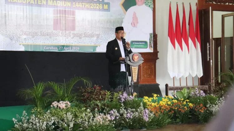 Bupati Madiun Berangkatkan Calon Jamaah Haji Kabupaten Madiun 1447 H