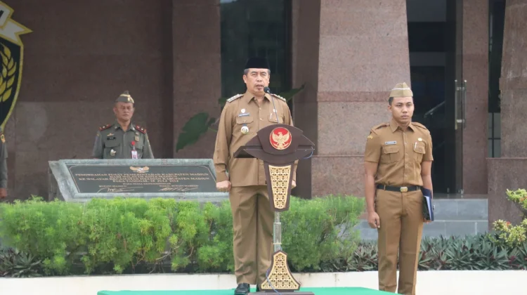 Kinerja Tinggi, Bupati Madiun Pimpin Upacara Hari Otonomi Daerah ke-30