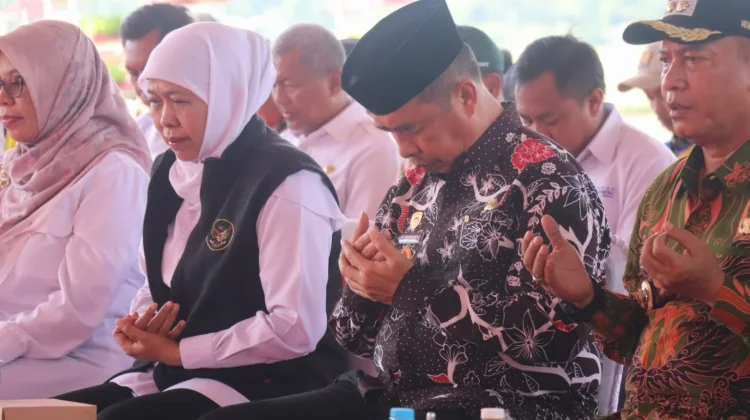 Gubernur Jawa Timur Hadiri Gerakan Panen dan Percepatan Tanam Padi di Kab. Madiun
