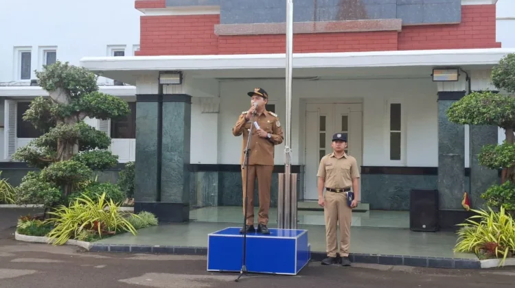 Plt Wali Kota Madiun Beri Arahan ke OPD jelang Agenda Bulan Juni saat Apel Pejabat