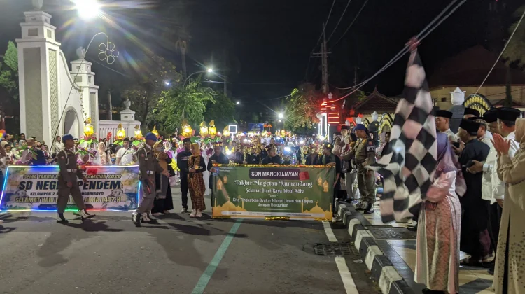 Ini Daftar Juara Pawai Takbir Lampion Malam Iduladha di Magetan