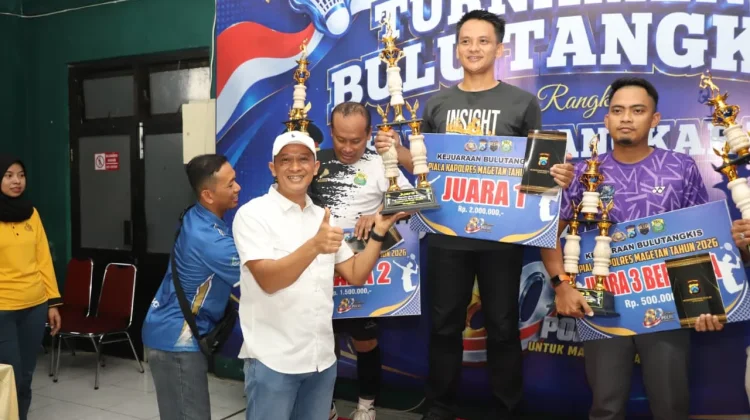 PB Garuda Sakti Juara Kapolres Cup 2026, Diikuti 32 Klub Bulutangkis Magetan
