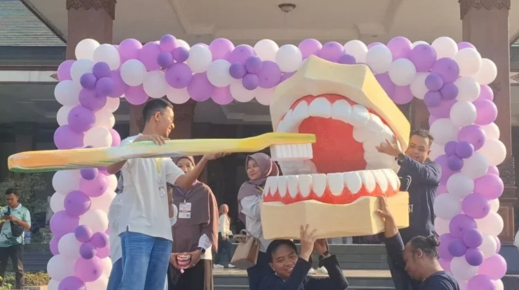 1.000 Anak di Kabupaten Madiun Ikuti Aksi Sikat Gigi Bersama