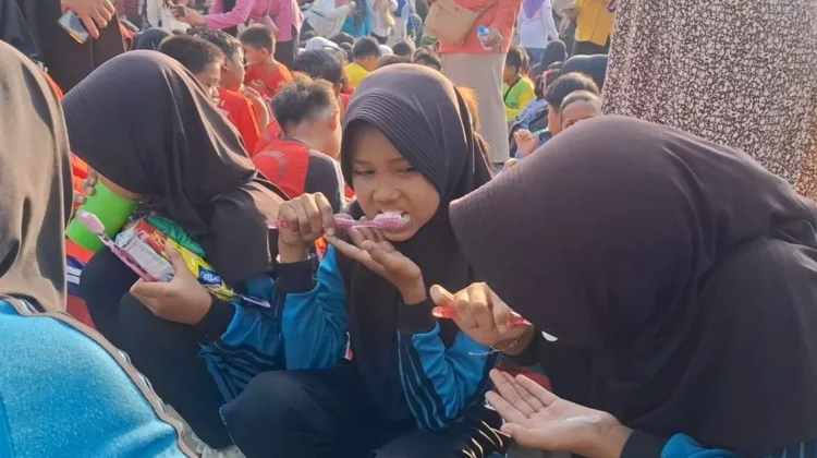 1.000 Anak di Kabupaten Madiun Ikuti Aksi Sikat Gigi Bersama