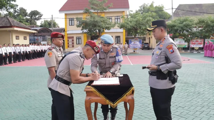 Penyegaran 8 Jabatan di Polres Magetan, Kapolres Minta Segera Adaptasi Tancap Gas