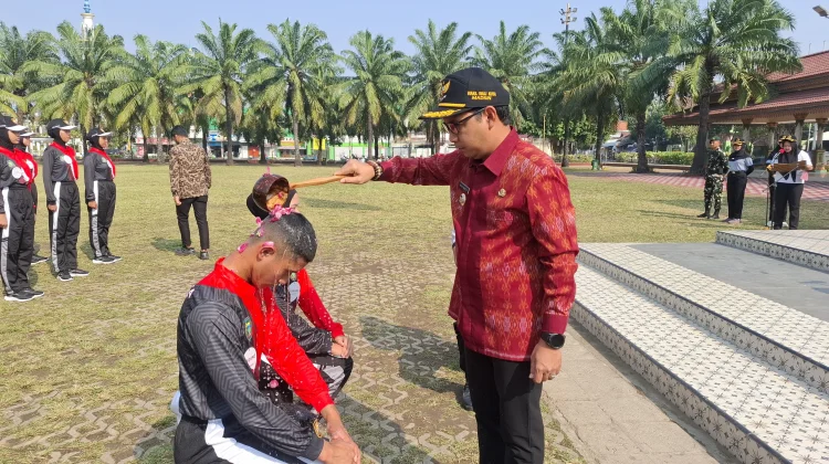 Prosesi Siraman Air Bunga, Penanda Pusdiklat Calon Paskibraka Kota Madiun Dimulai