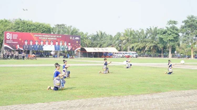 SEMARAK!! Tarian Kolosal Pencak Silat, Atraksi Marching Band dan Aubade Tampil Apik