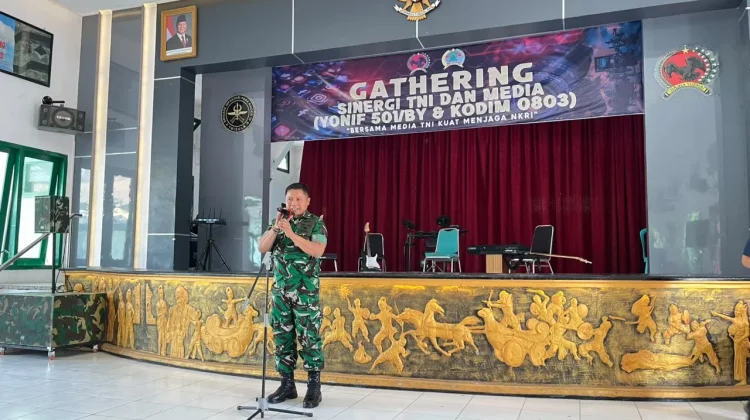Yonif 501/Bajra Yudha bersama Kodim 0803/Madiun Gelar Media Gathering