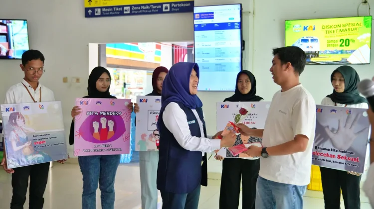 Daop 7 Madiun Gandeng Komunitas Pecinta KA Gelar Kampanye Anti Pelecehan Seksual