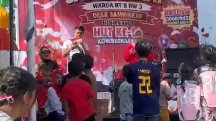 MERIAH! Ratusan Warga RT 8 Ikuti Jalan Santai dan Mini Carnival Peringatan HUT RI