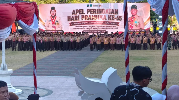 Wabup Madiun Hadiri Apel Hari Pramuka ke-65 Jatim di UNESA